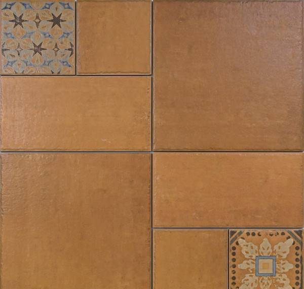Vitrified Brown Modular Floor and Wall Tile Code35149 (500x500mm, Matt)